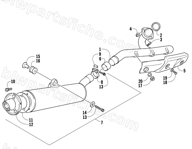 EXHAUST ASSEMBLY diagram