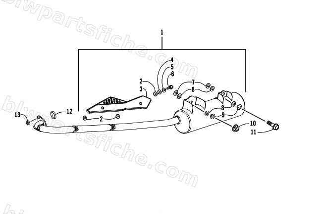 EXHAUST ASSEMBLY diagram
