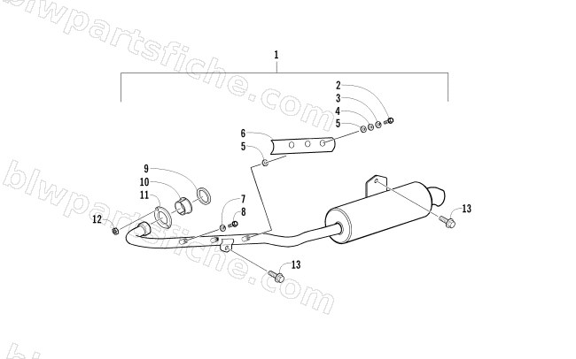 EXHAUST ASSEMBLY diagram
