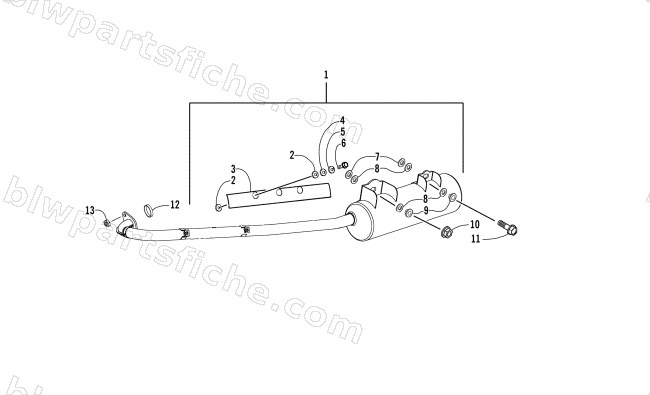 EXHAUST ASSEMBLY diagram