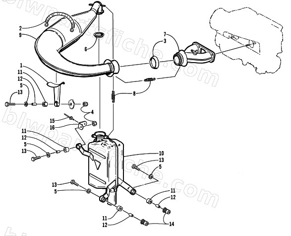 EXHAUST ASSEMBLY diagram