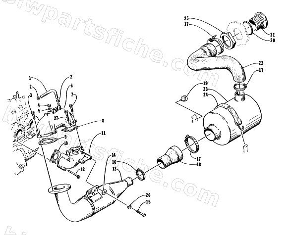EXHAUST ASSEMBLY diagram