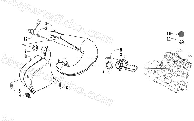 EXHAUST ASSEMBLY diagram