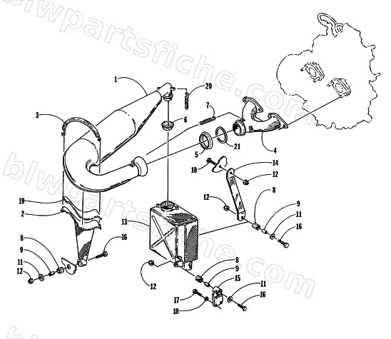 EXHAUST ASSEMBLY diagram