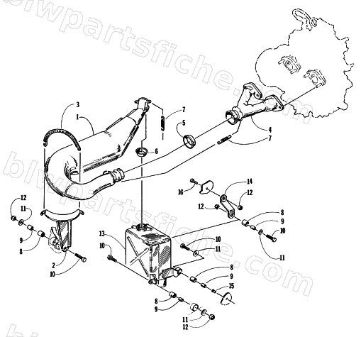 EXHAUST ASSEMBLY diagram