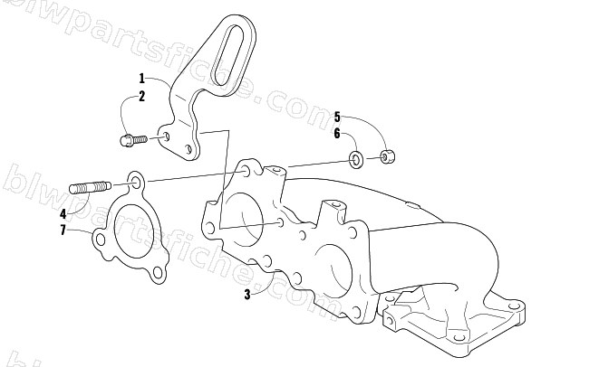 EXHAUST MANIFOLD ASSEMBLY diagram
