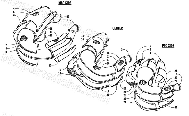 EXPANSION CHAMBER ASSEMBLIES diagram