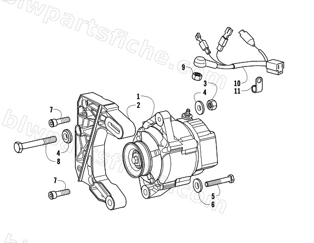 EXTERNAL ALTERNATOR ASSEMBLY diagram