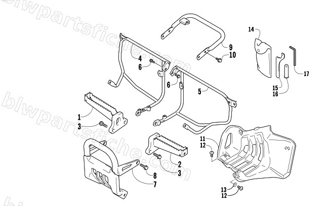 FOOTREST ASSEMBLY diagram