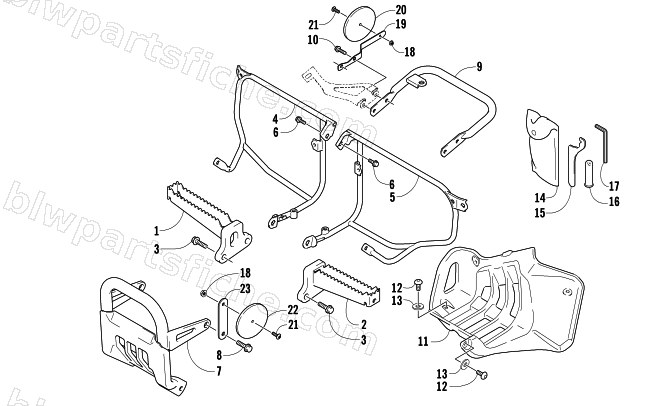 FOOTREST ASSEMBLY diagram