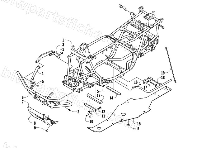 FRAME AND RELATED PARTS diagram