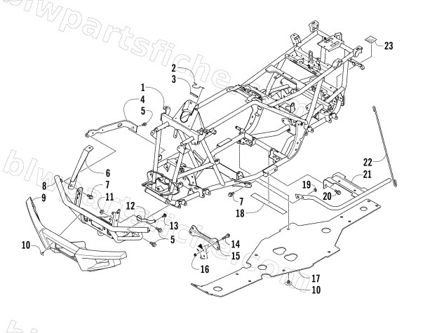 FRAME AND RELATED PARTS diagram