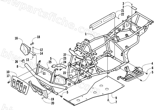 FRAME AND RELATED PARTS diagram