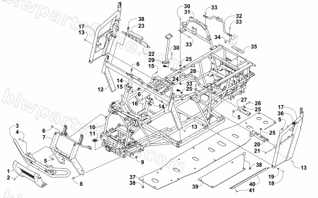 FRAME AND RELATED PARTS diagram