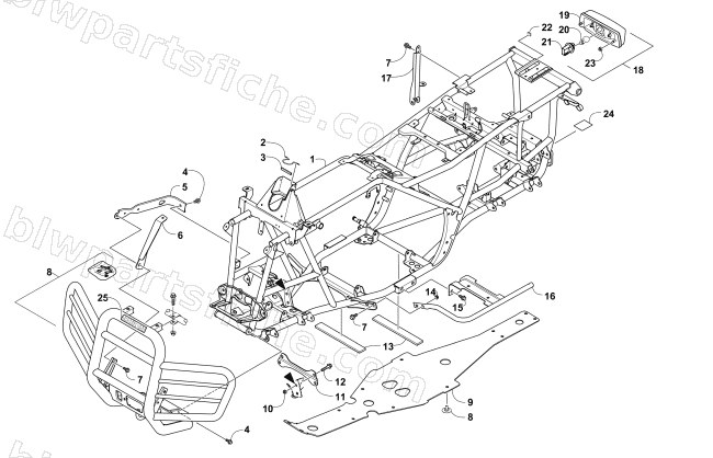 FRAME, TAILLIGHT, AND RELATED PARTS (SE) diagram