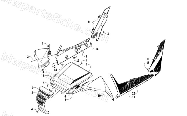FRONT AND SIDE PANEL ASSEMBLIES diagram