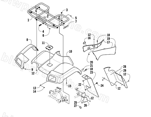 FRONT BODY PANEL ASSEMBLY diagram