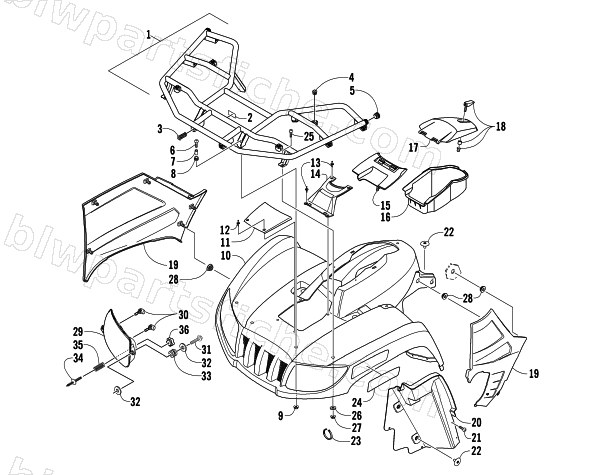 FRONT BODY PANEL ASSEMBLY diagram