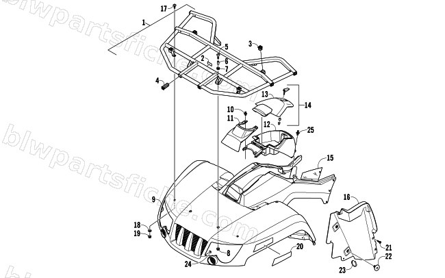 FRONT BODY PANEL ASSEMBLY diagram