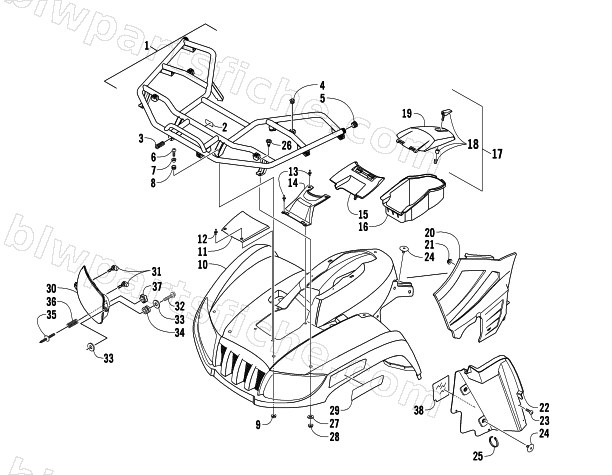 FRONT BODY PANEL ASSEMBLY diagram