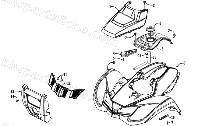 FRONT BODY PANEL ASSEMBLY diagram