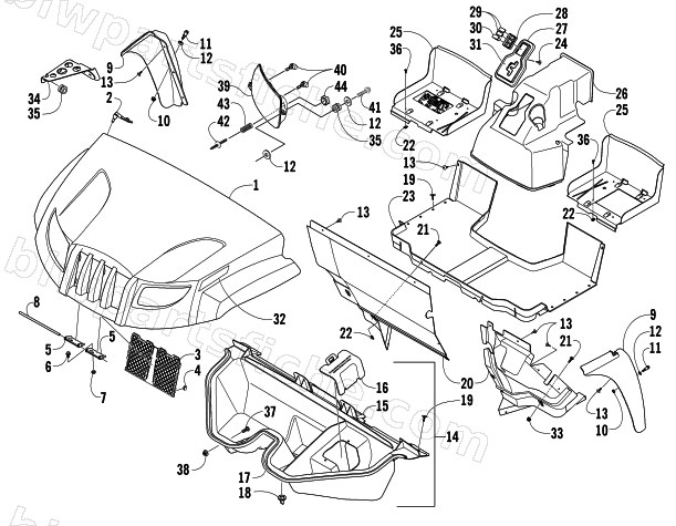FRONT BODY PANEL ASSEMBLY diagram