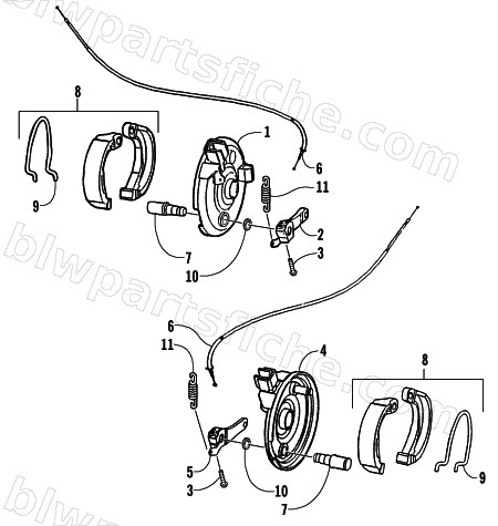 FRONT BRAKE ASSEMBLY diagram