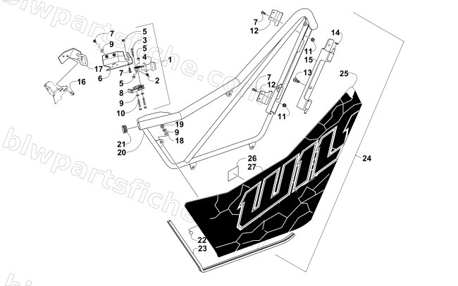 FRONT DOOR ASSEMBLY diagram