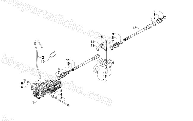 FRONT DRIVE SYSTEM ASSEMBLY diagram