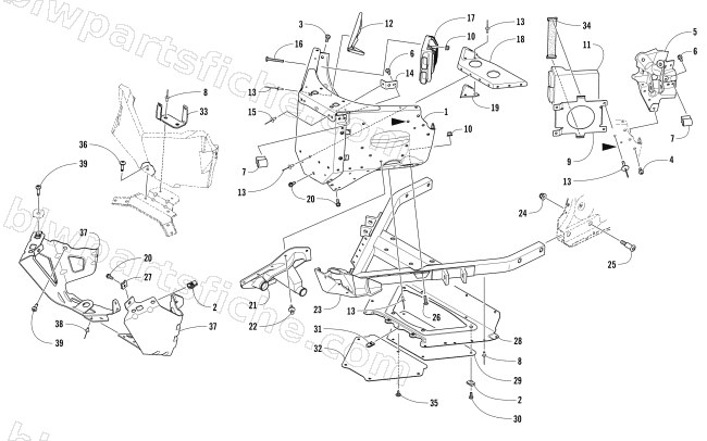 FRONT FRAME ASSEMBLY diagram