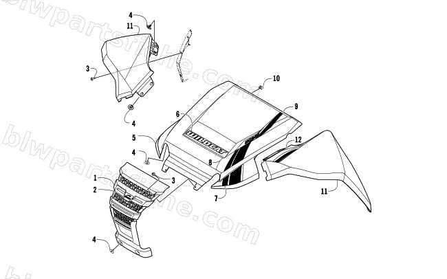 FRONT PANEL ASSEMBLY diagram