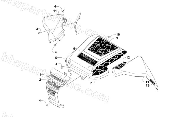 FRONT PANEL ASSEMBLY diagram