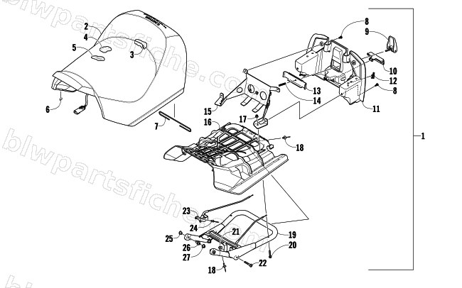 FRONT SEAT ASSEMBLY diagram