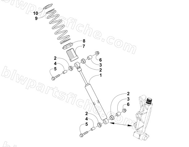 FRONT SHOCK ABSORBER ASSEMBLY diagram