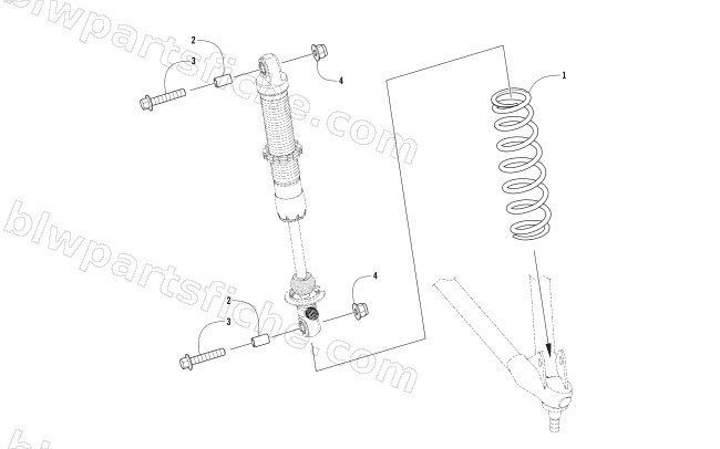 FRONT SHOCK ABSORBER ASSEMBLY diagram