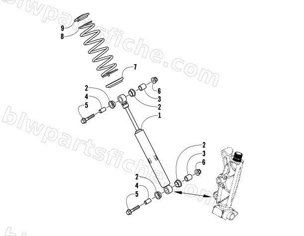 FRONT SHOCK ABSORBER ASSEMBLY diagram