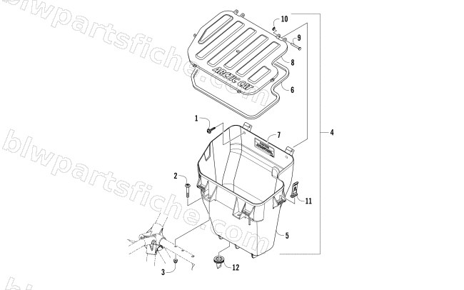 FRONT STORAGE BOX diagram