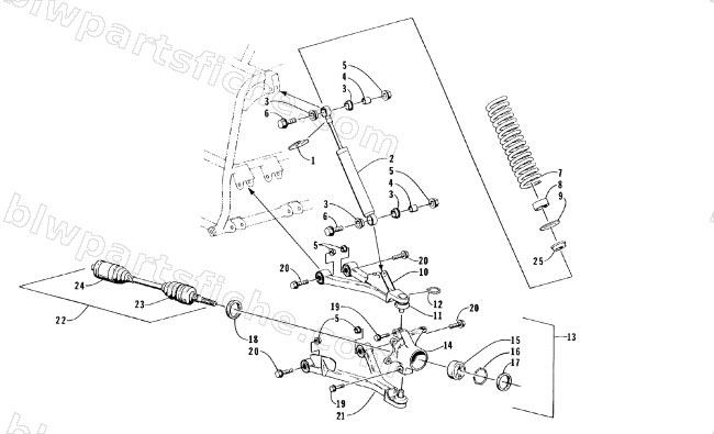 FRONT SUSPENSION ASSEMBLY diagram