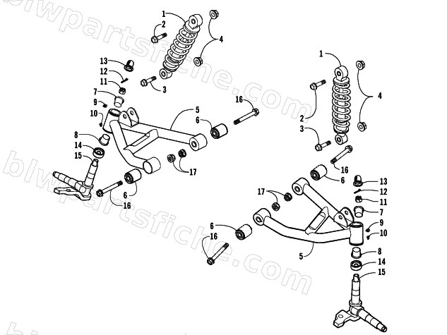 FRONT SUSPENSION ASSEMBLY diagram