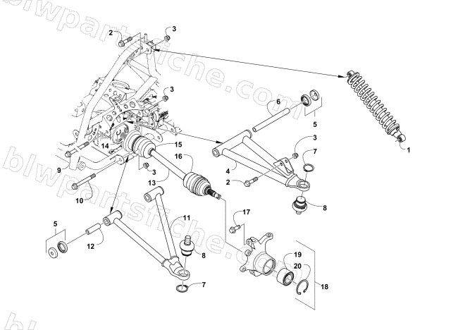 FRONT SUSPENSION ASSEMBLY diagram