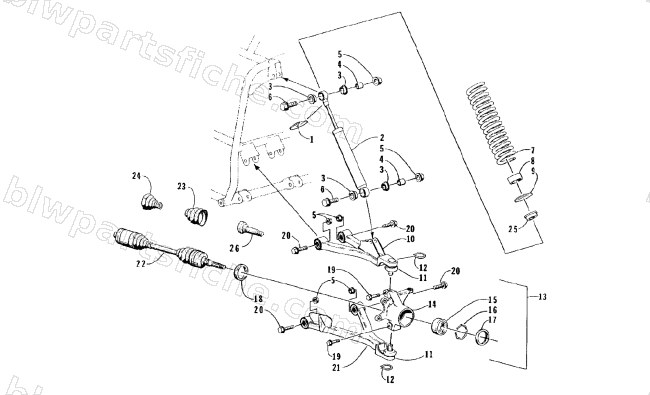 FRONT SUSPENSION ASSEMBLY diagram