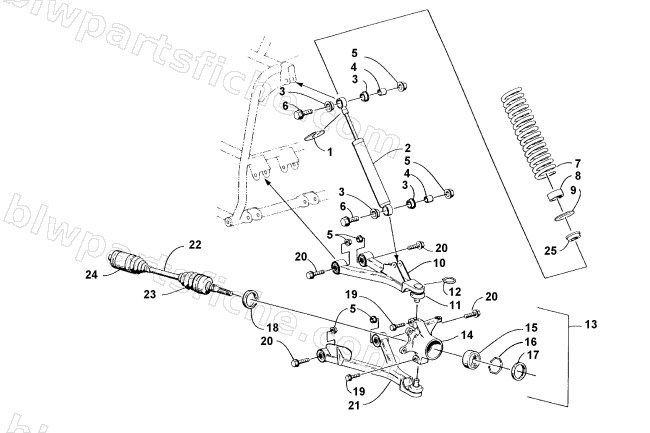FRONT SUSPENSION ASSEMBLY diagram
