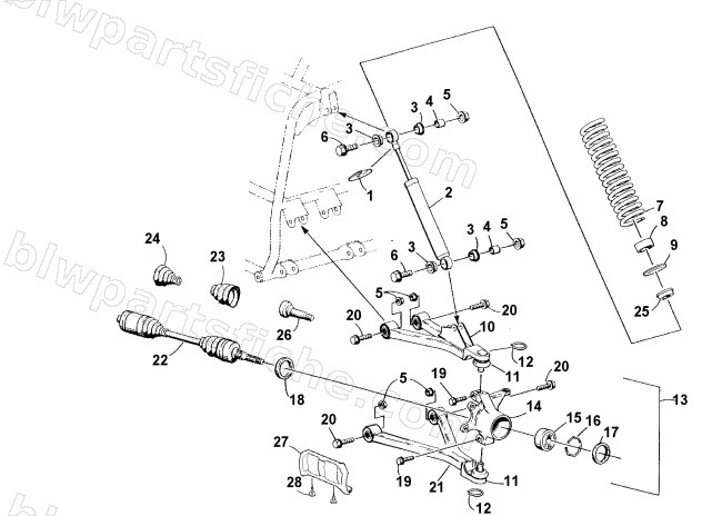 FRONT SUSPENSION ASSEMBLY diagram