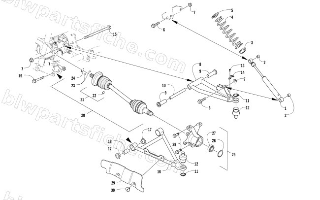 FRONT SUSPENSION ASSEMBLY diagram