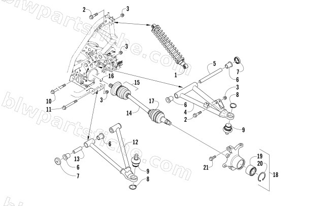 FRONT SUSPENSION ASSEMBLY diagram