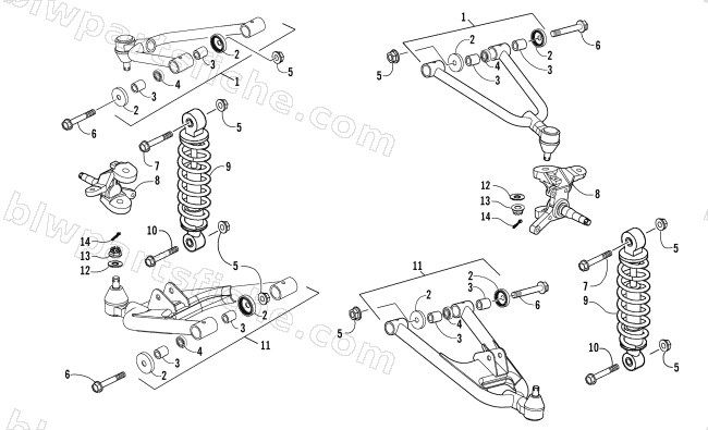 FRONT SUSPENSION ASSEMBLY diagram