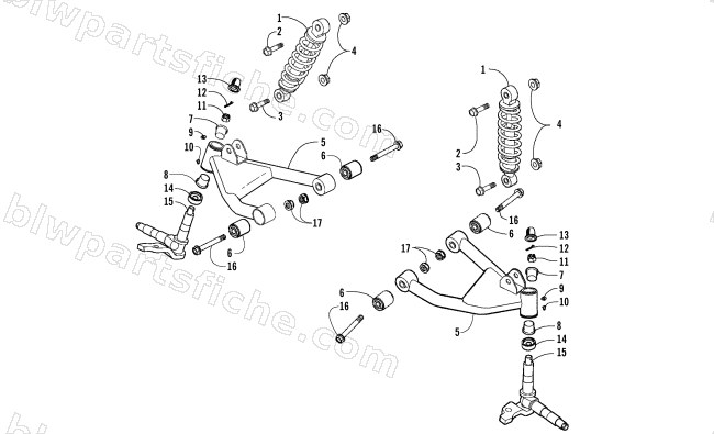 FRONT SUSPENSION ASSEMBLY diagram