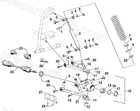 FRONT SUSPENSION ASSEMBLY diagram