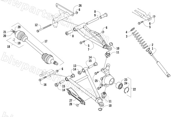 FRONT SUSPENSION ASSEMBLY diagram