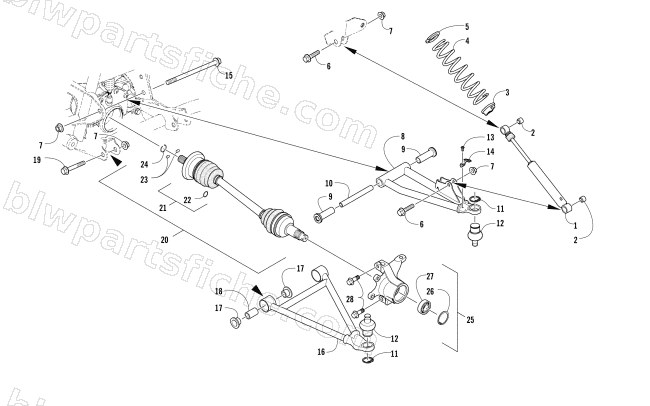 FRONT SUSPENSION ASSEMBLY diagram